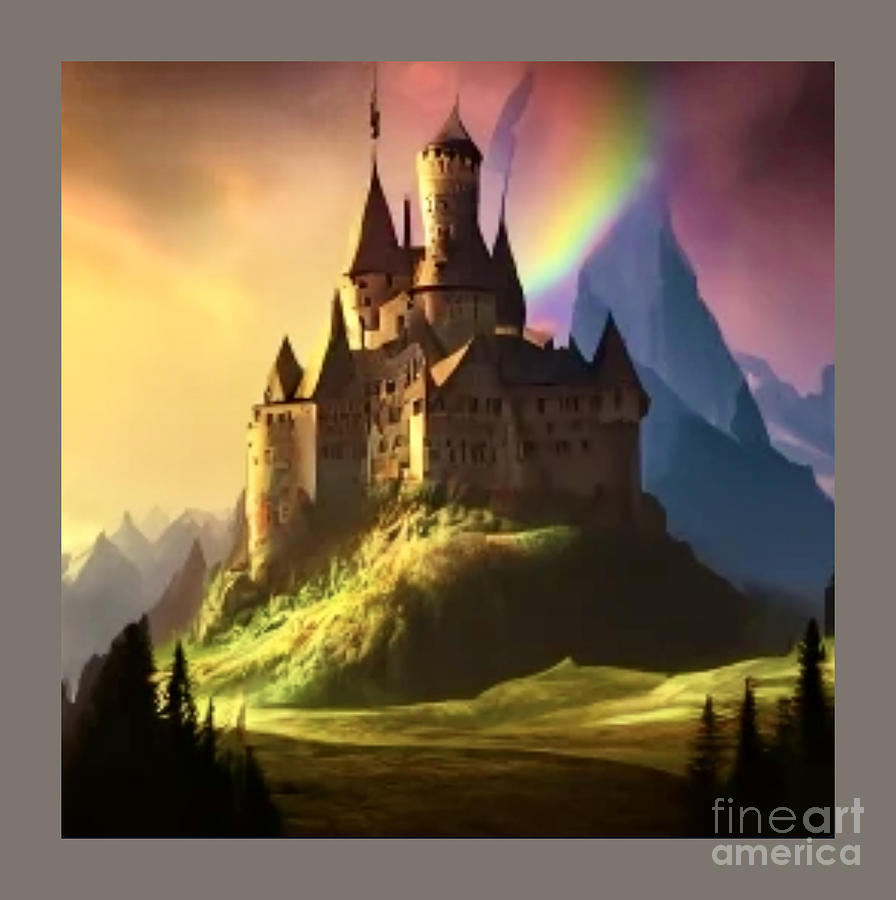 FANTASY CASTLE SUNRISE v2 Digital Art by James Owens - Fine Art America