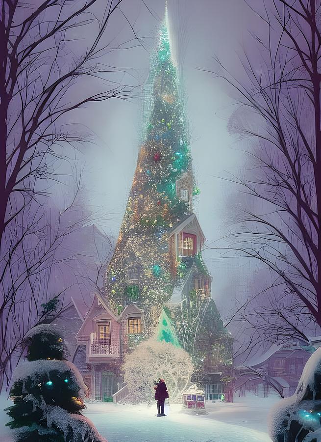 Fantasy Christmas Tree 1 Digital Art by Beverly Read