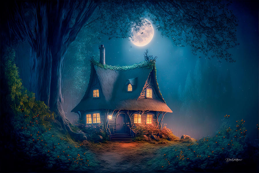 Fantasy Cottage Digital Art by Don Schiffner