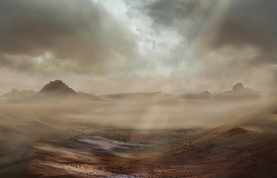 Fantasy desert landscape Digital Art by Maxim Boldyrev - Fine Art America