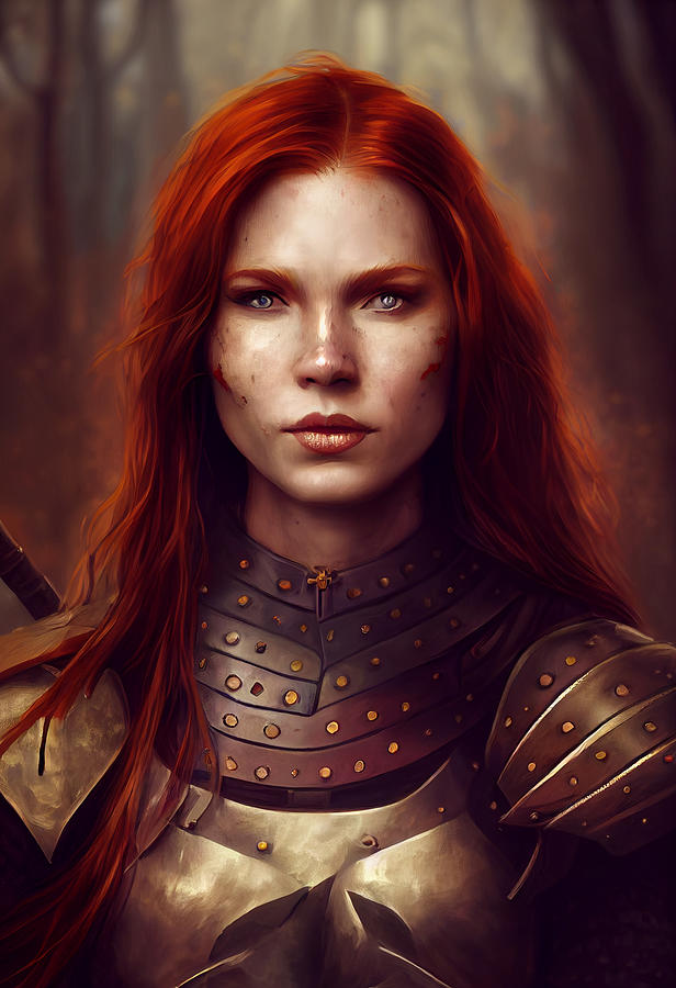 Fantasy Dnd Portrait Woman Warrior Killer Ginger Frec 47188546 C4ce ...