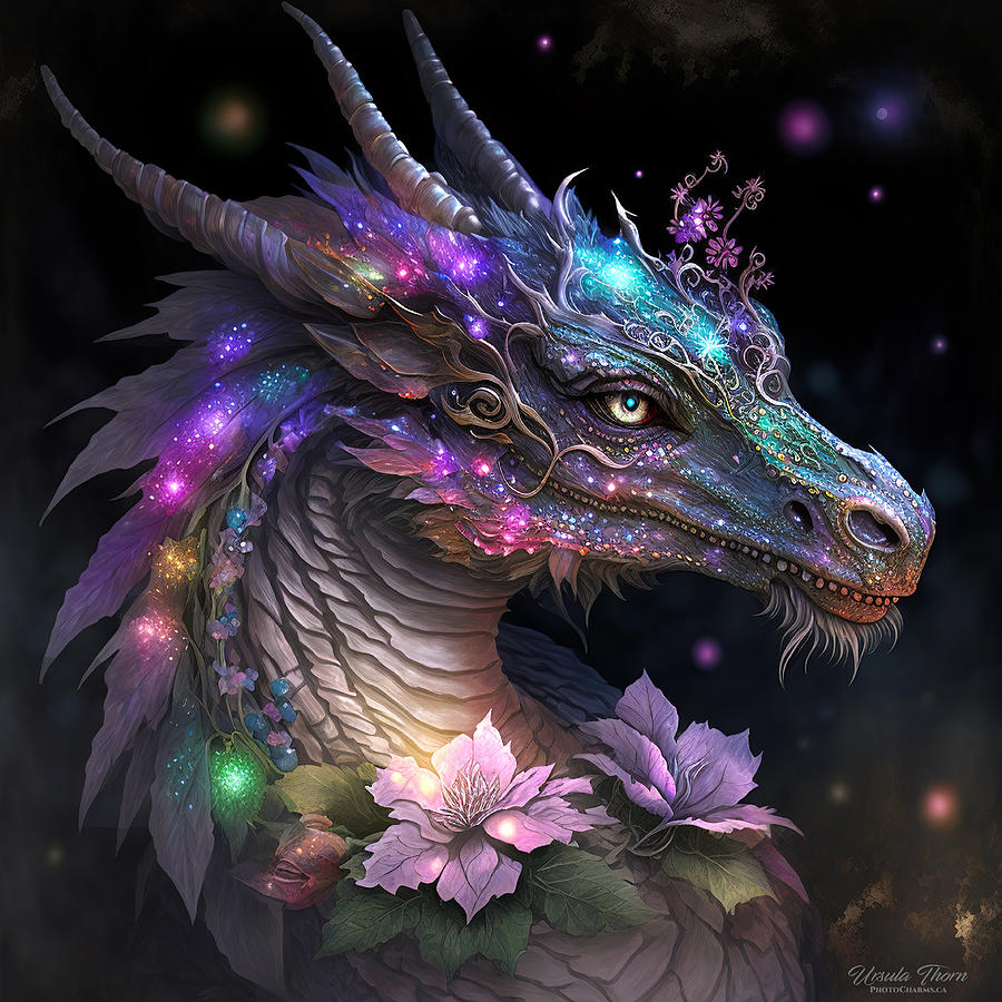 Fantasy Dragon Digital Art by Ursula Thorn - Fine Art America