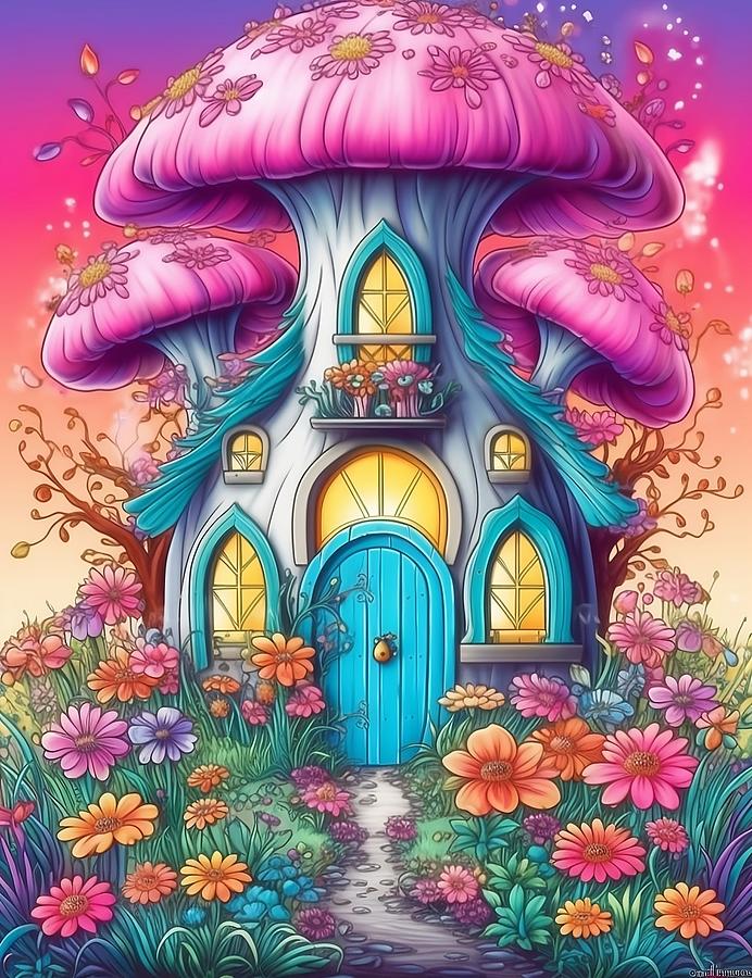 Fantasy Fairy House Digital Art by Fairy Houses Press Fine Art America