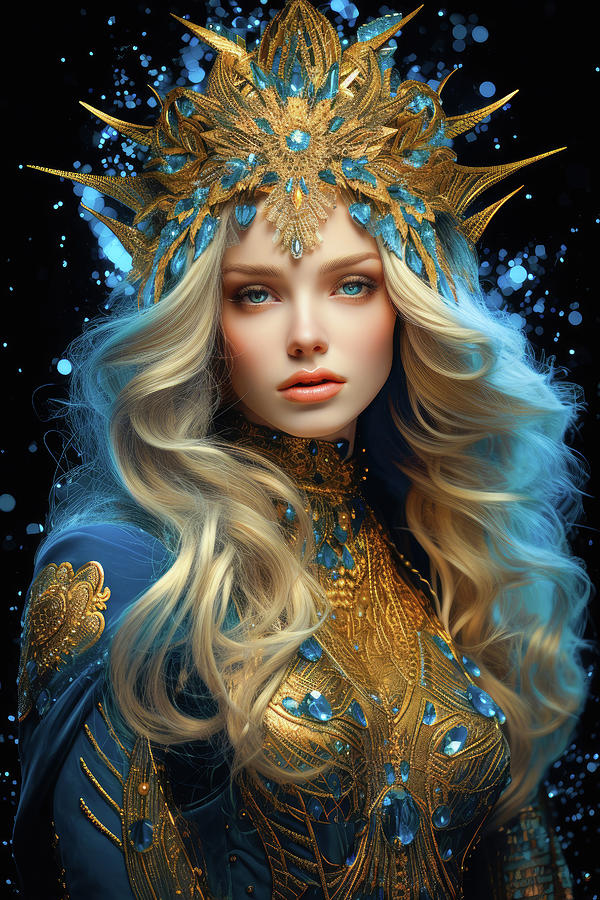 Fantasy Fairy Woman 01 Ethereal Grace Digital Art by Matthias Hauser