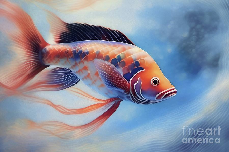 Fantasy Fish - 02468 Digital Art by Philip Preston