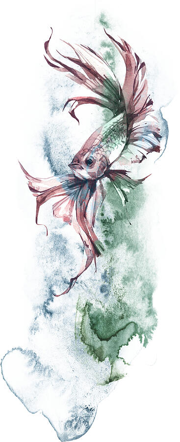 Fantasy Fish Painting by Johanna Hurmerinta