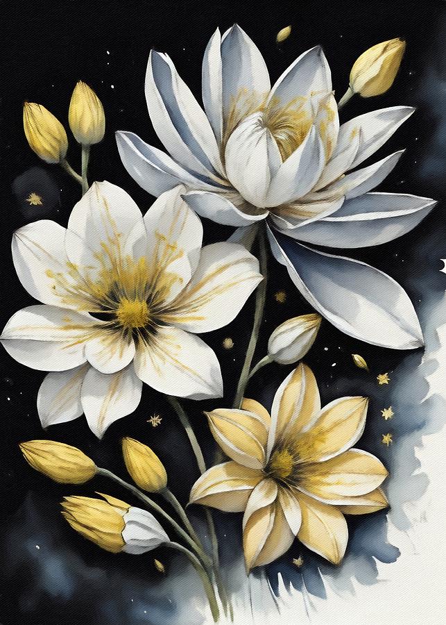 Flower Painting - Fantasy Flowers by Gabriella Weninger - David