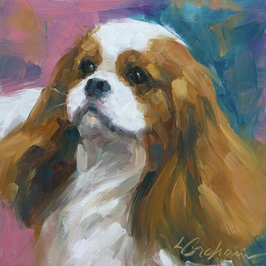 Dog Painting - Fantasy Girl by Lindsey Bittner Graham