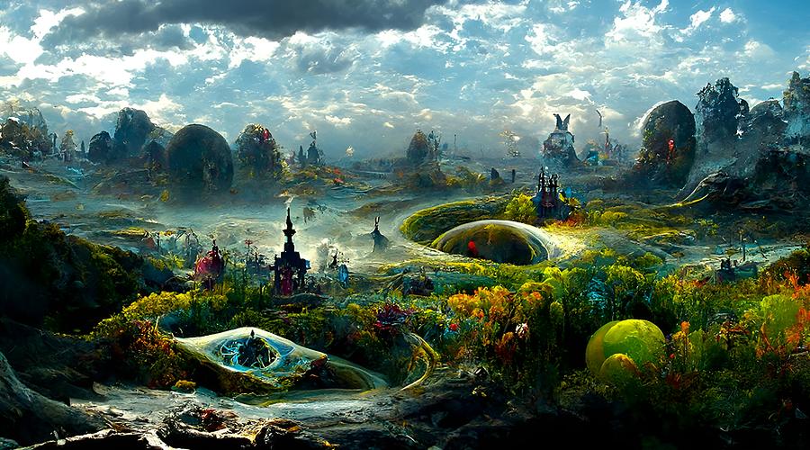 Fantasy Land 01 Digital Art by Frederick Butt