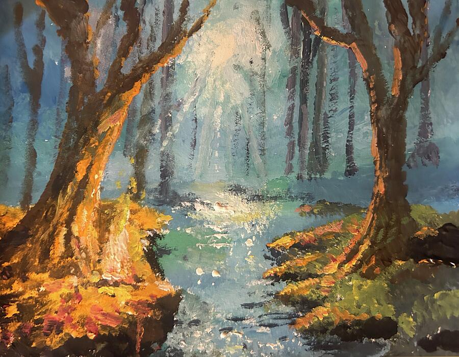 Fantasy Landscape Painting by Larry Whitler Fantasy Landscape Painting by Larry Whitler