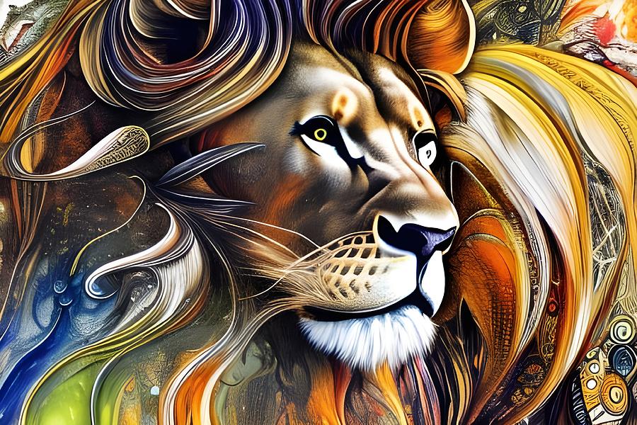 Fantasy Lion Digital Art by Beverly Read
