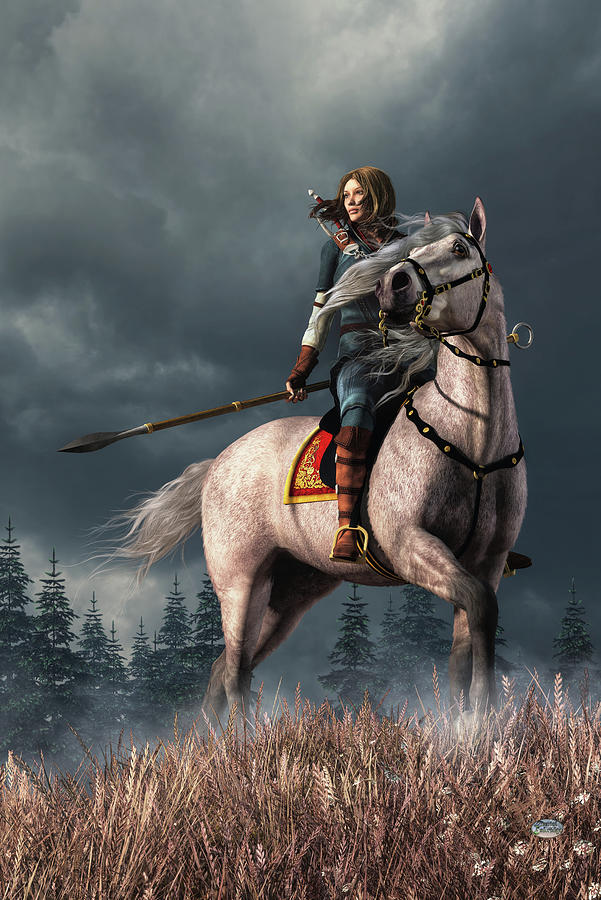 Fantasy Digital Art - Fantasy Ranger Woman by Daniel Eskridge