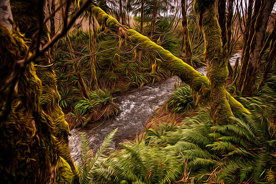 Fantasy River 4 Digital Art by Bill Posner