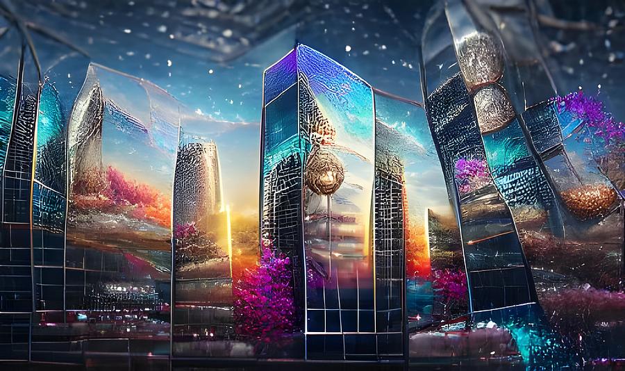 Fantasy Skyscraper  Digital Art by Beverly Read