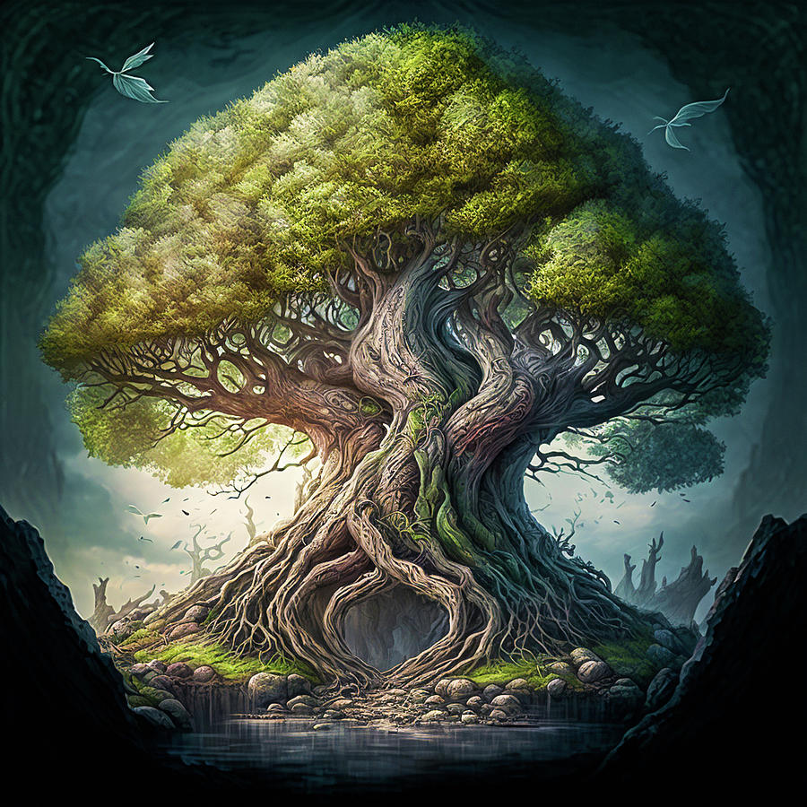 Fantasy Tree Digital Art by Billy Bateman - Pixels