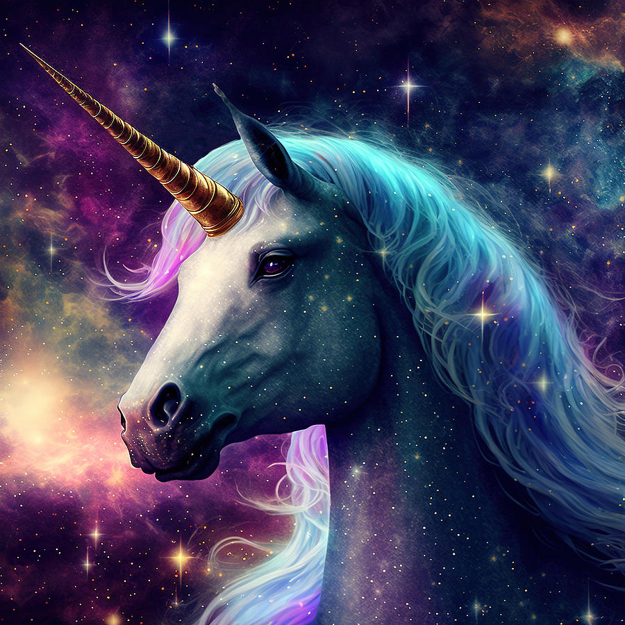 Fantasy unicorn, magic unicorn 1 Digital Art by Andra Design - Fine Art ...