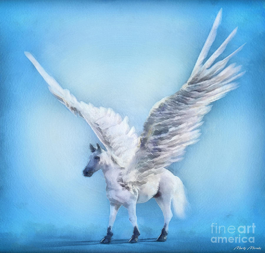 Fantasy Unicorn V1 Painting by Martys Royal Art
