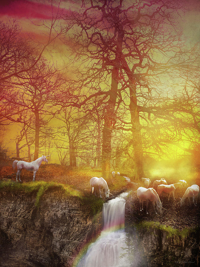 Fantasy - Where the unicorns live Photograph by Mike Savad
