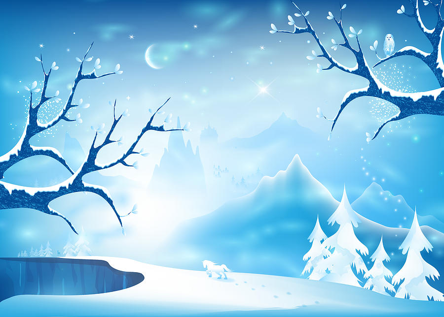 Fantasy Winter Wonderland  Digital Art by Serena King