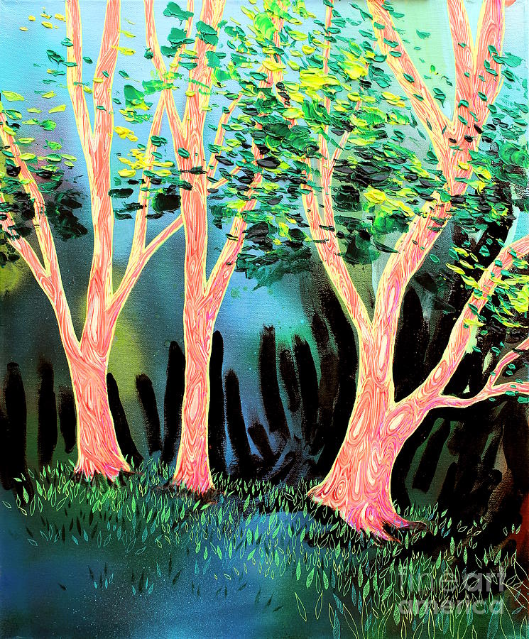 Far Away Painting by Aja Trier Far Away Painting by Aja Trier