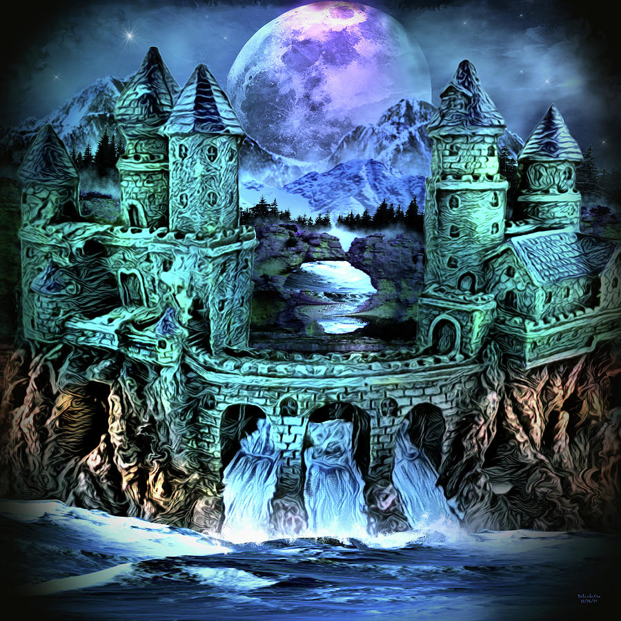 Far Away Castle Digital Art by Artful Oasis Far Away Castle Digital Art by Artful Oasis
