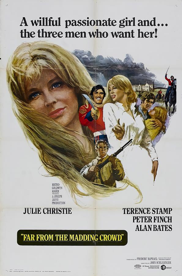 Far From the Madding Crowd, 1967, art by Howard Terpning Mixed Media by Movie World Posters