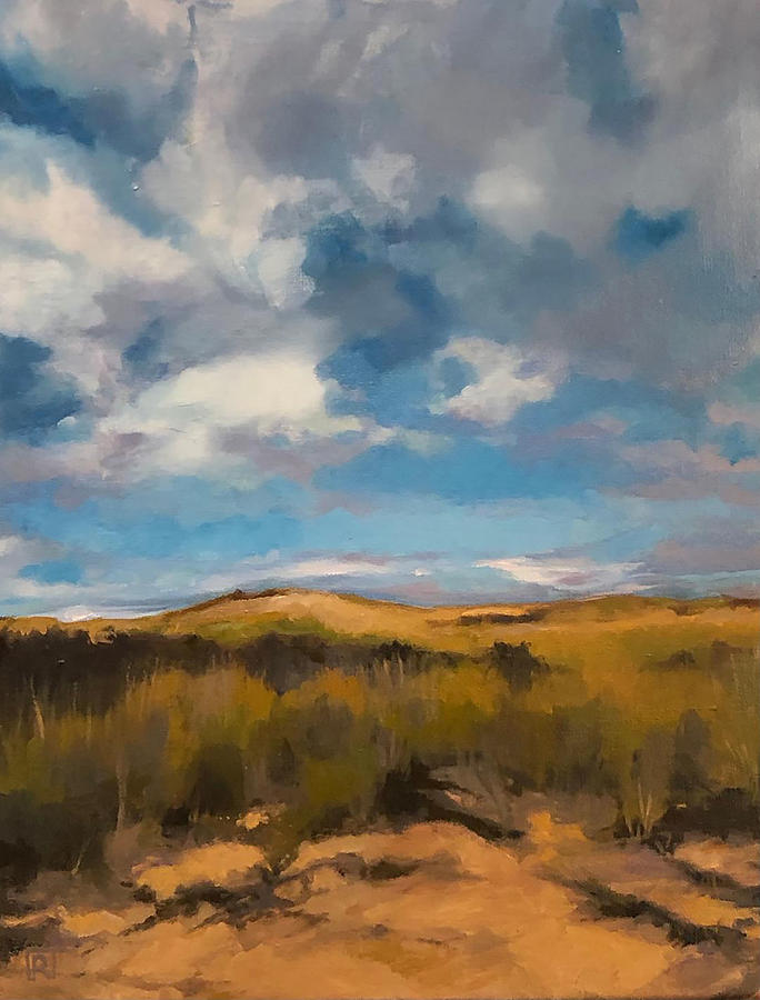 Faraway Dune Painting by Rebecca Jacob