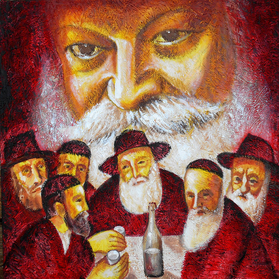Farbrengen With The Rebbe Painting