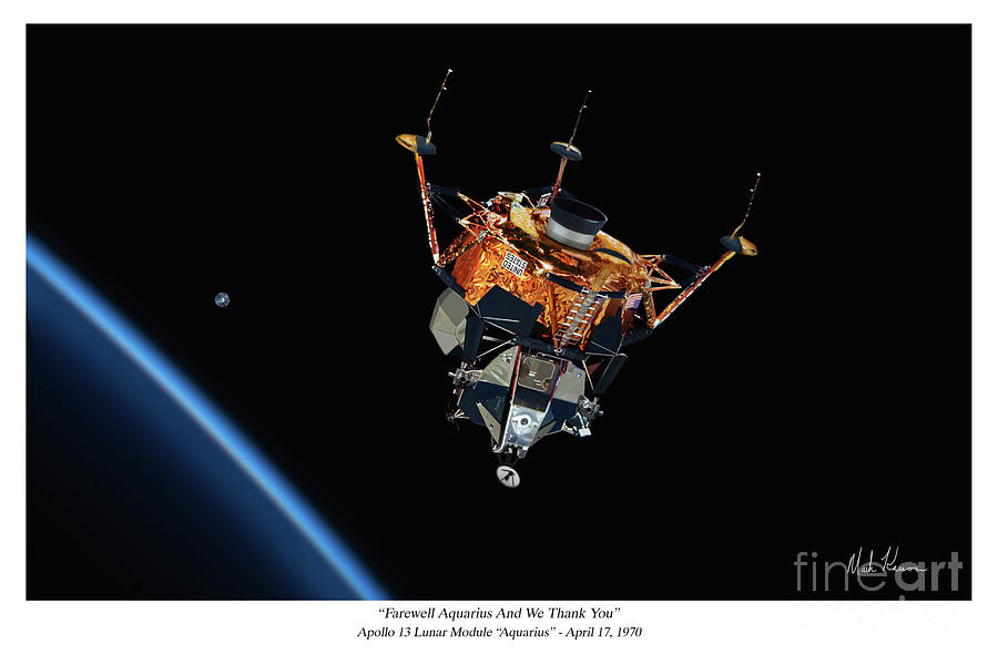 Space Digital Art - Farewell Aquarius And We Thank You by Mark Karvon