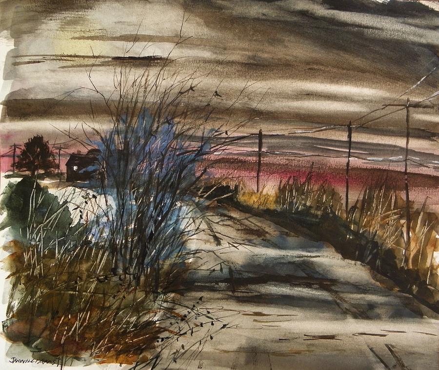 Farm at Night Painting by John Williams