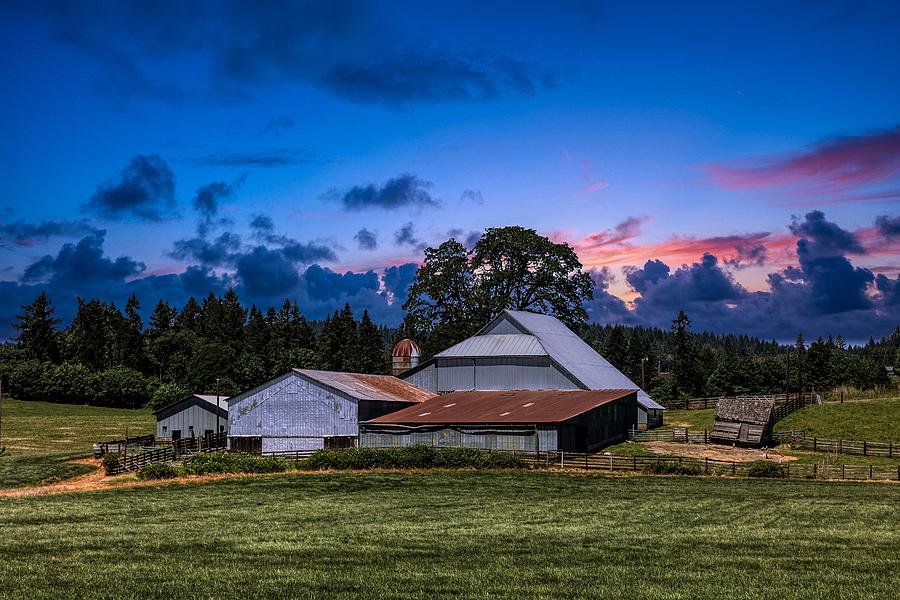 Farm At Twilight Photograph by Mountain Dreams - Fine Art America