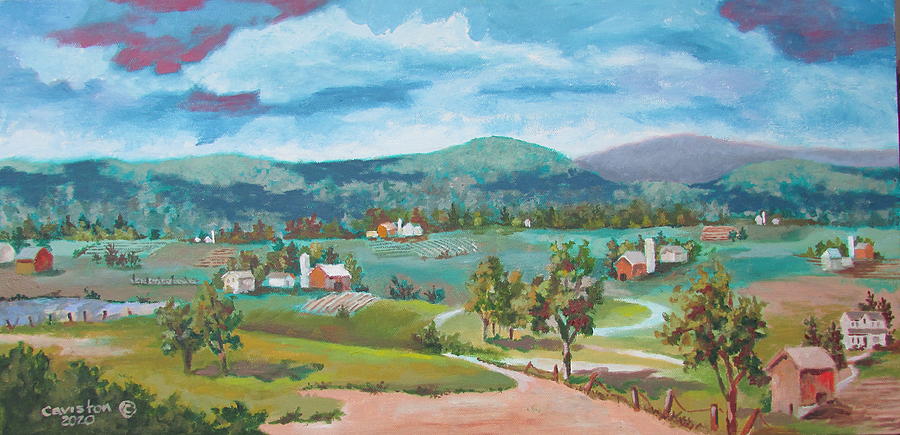 Pennsylvania Farm Country Painting by Tony Caviston