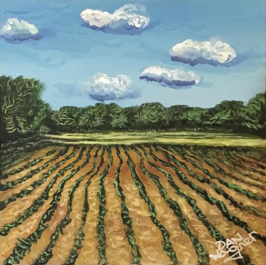 Farm field  Painting by Dan Wagner