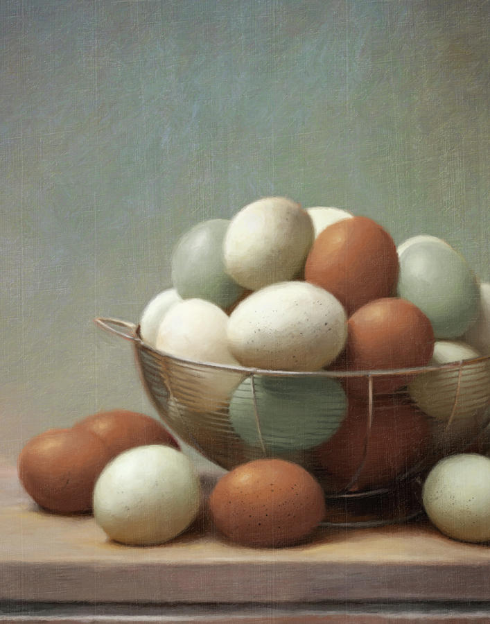 Eggs Painting - Farm Fresh Eggs by Robert Papp