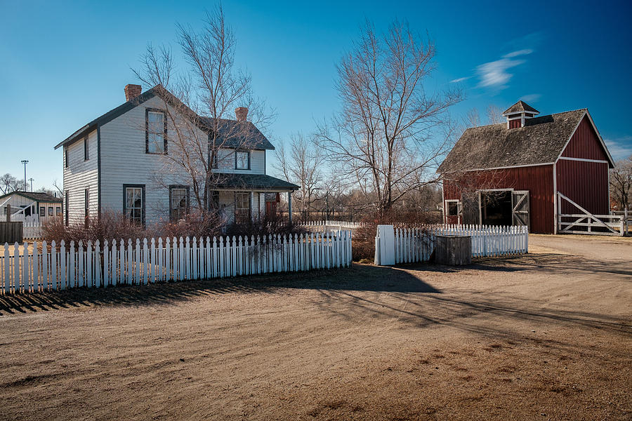 Farm House and Barn Photograph by Buck Buchanan