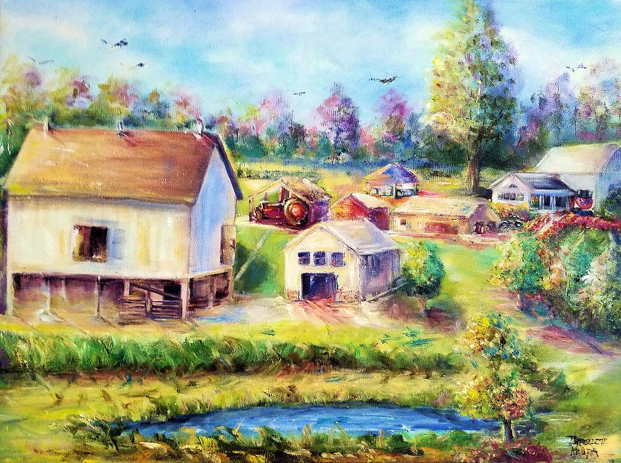 Farm II Painting by Bernadette Krupa