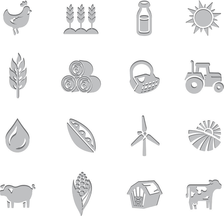 Farm Imprint Symbols Drawing by Lumpynoodles