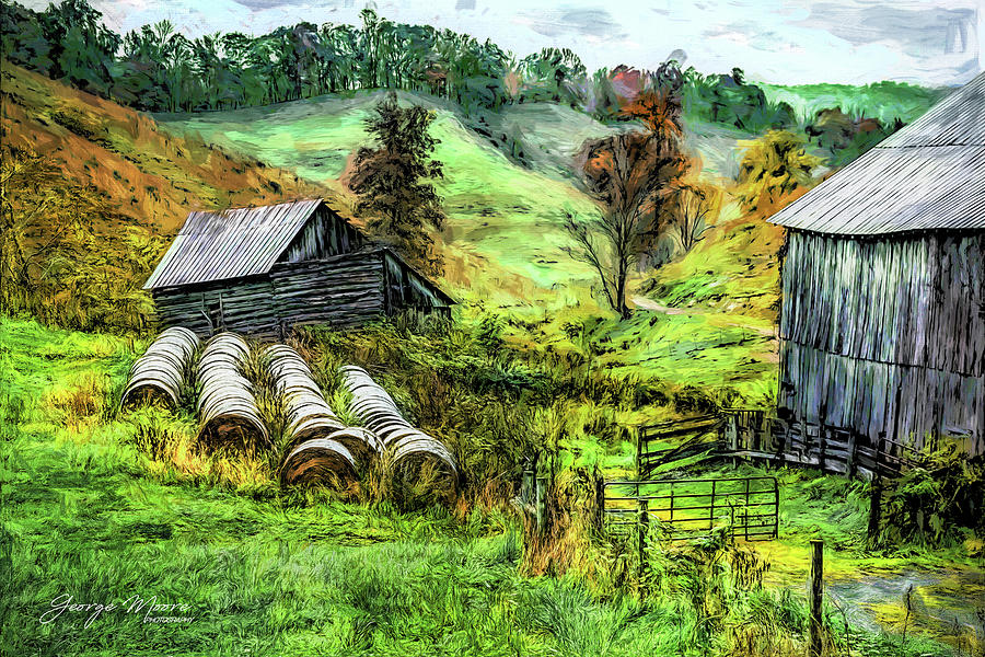Farm In The Foothills of Virginia Photograph by George Moore