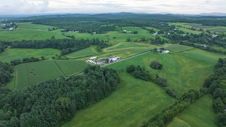 Farm land at Black Creek in Sheldon Vermont Photograph by Jeff Folger
