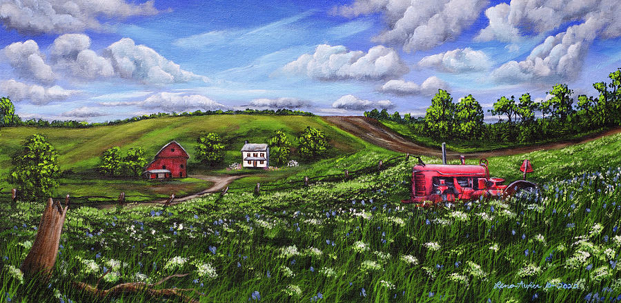 Farm Life Painting by Lena Auxier