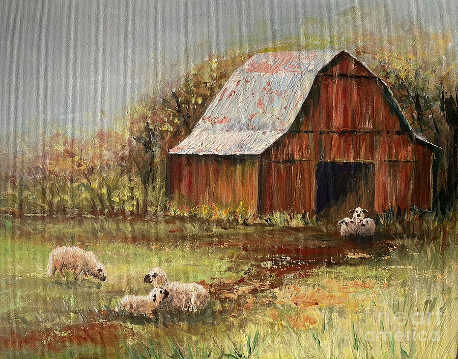 Farm life Painting by Melinda Hughes-Berland Farm life Painting by Melinda Hughes-Berland