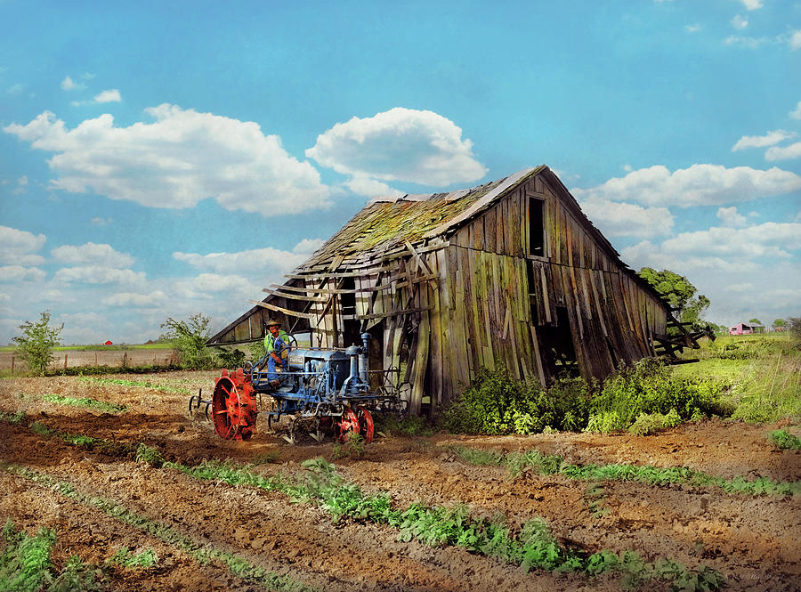 Farm - Tractor - Broken but still useful 1939 Photograph by Mike Savad