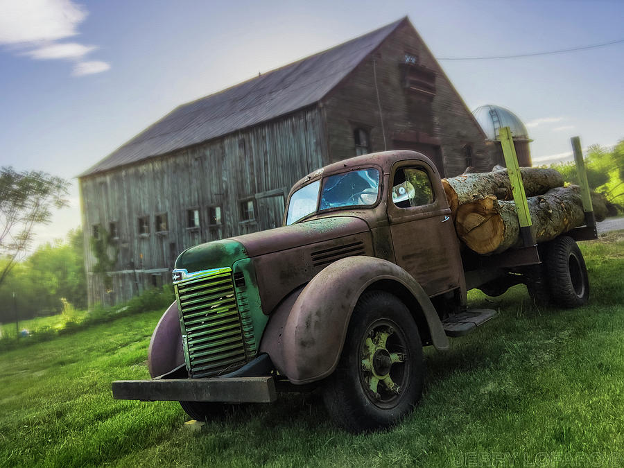 Tree Photograph - Farm Truck 1 by Jerry LoFaro