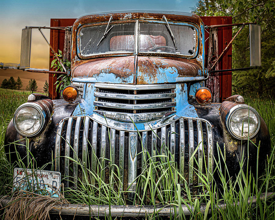 Farm Truck - Old blue Photograph by George Cavallo | Fine Art America