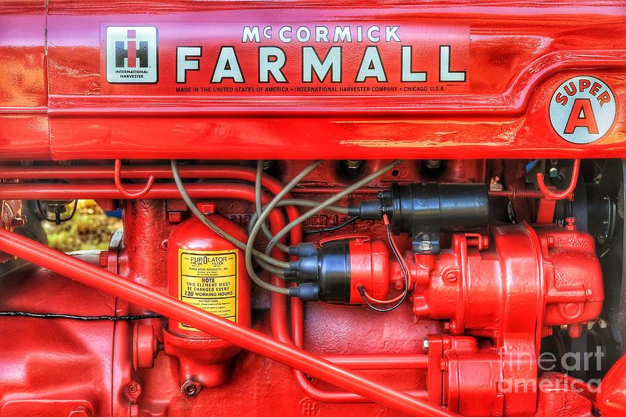 Farmall Super A Engine Photograph by Mike Eingle
