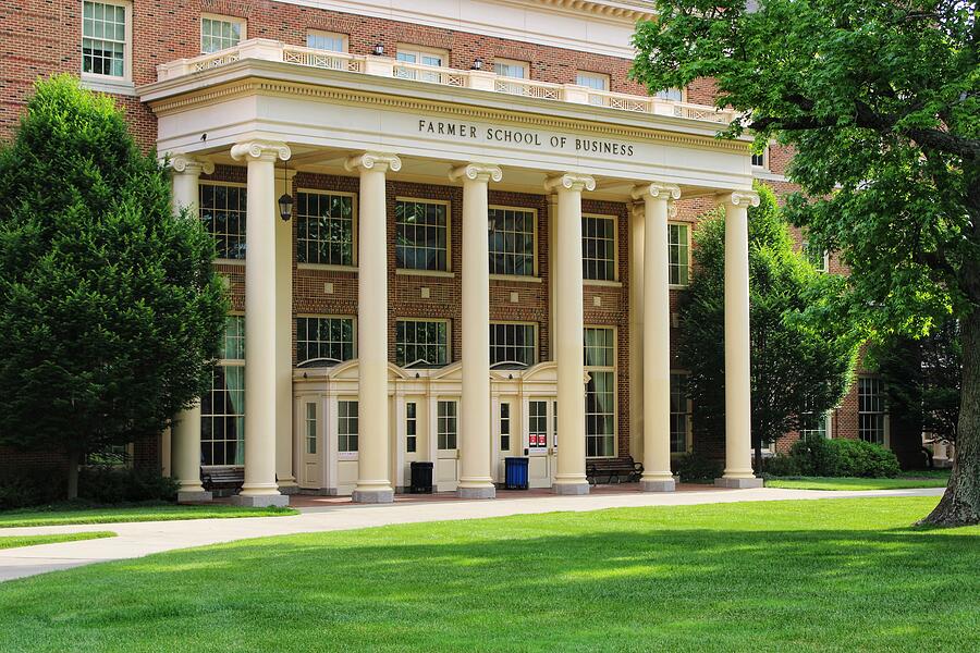 Farmer School Of Business Courtyard Photograph By Gregory A Mitchell ...