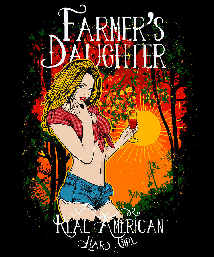 Farmers Daughter Real American Hard Girl Digital Art by Jacob Zelazny