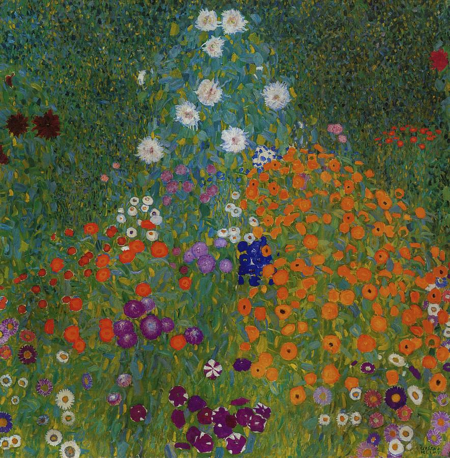 Gustav Klimt Painting - Farmers Garden by Gustav Klimt