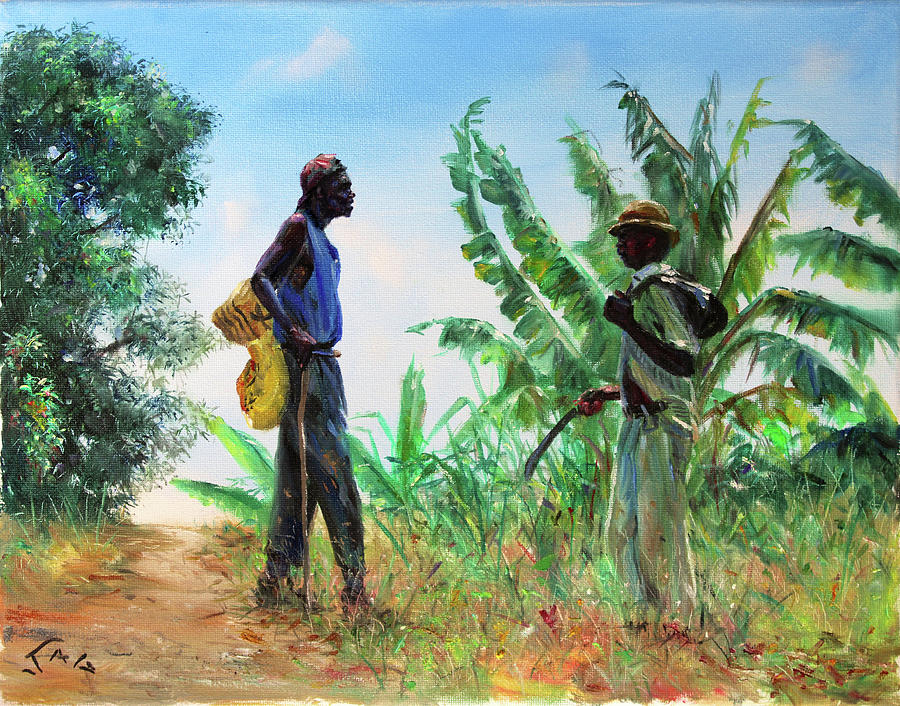 Farmers Painting by Jonathan Guy-Gladding JAG - Fine Art America