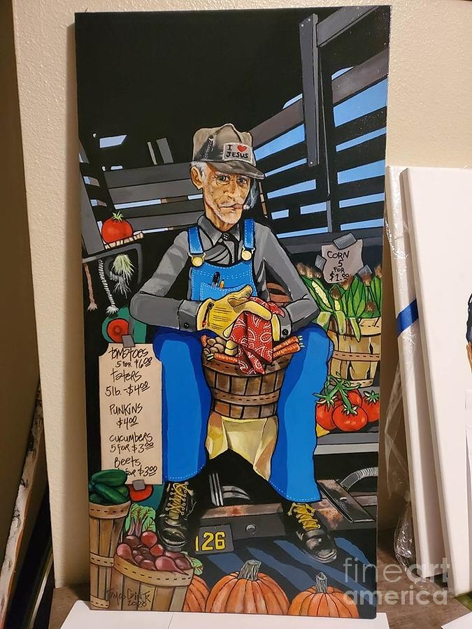 Farmers Market Painting by James Cain Jr